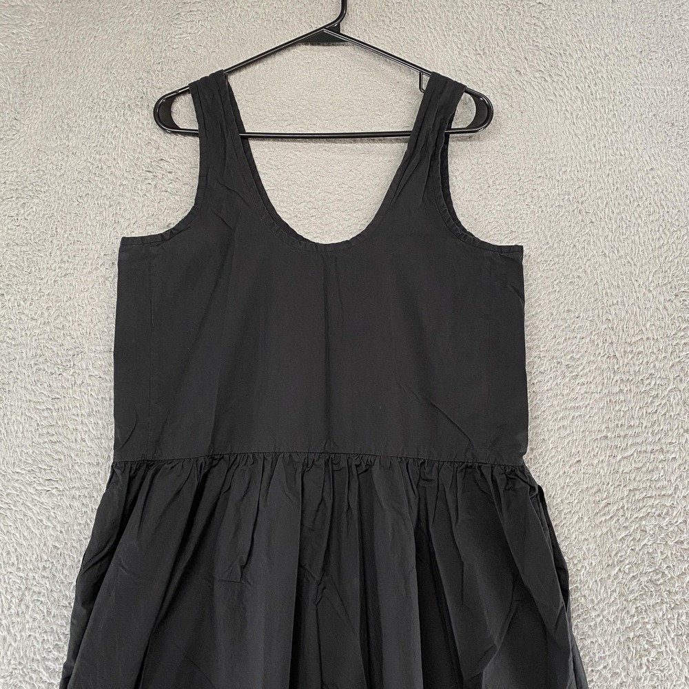 Everlane Tank Maxi Dress Womens M Black 100% Cotton Scoop Neck Minimalist - Picture 2 of 12